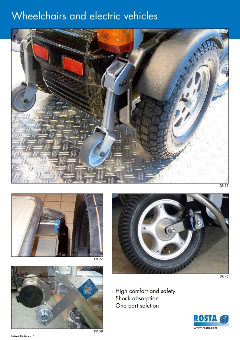 rosta弹性组件,橡胶弹簧张紧装置,张紧器弹性惰轮滚轮,ROSTA橡胶模块的应用于运输行业